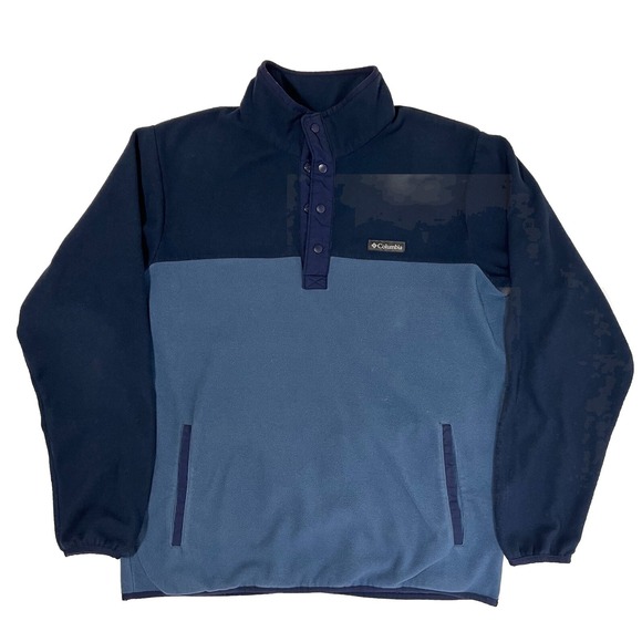 Columbia Other - Columbia Jacket Men Medium Blue Pullover 1/2 Zip Warm Comfort